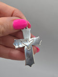 RETIRED James Avery 925 Sterling Silver Descending Dove Cross Necklace Pendant