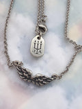 RETIRED James Avery Take Flight Angel Wings 925 Sterling Silver Pendant Necklace