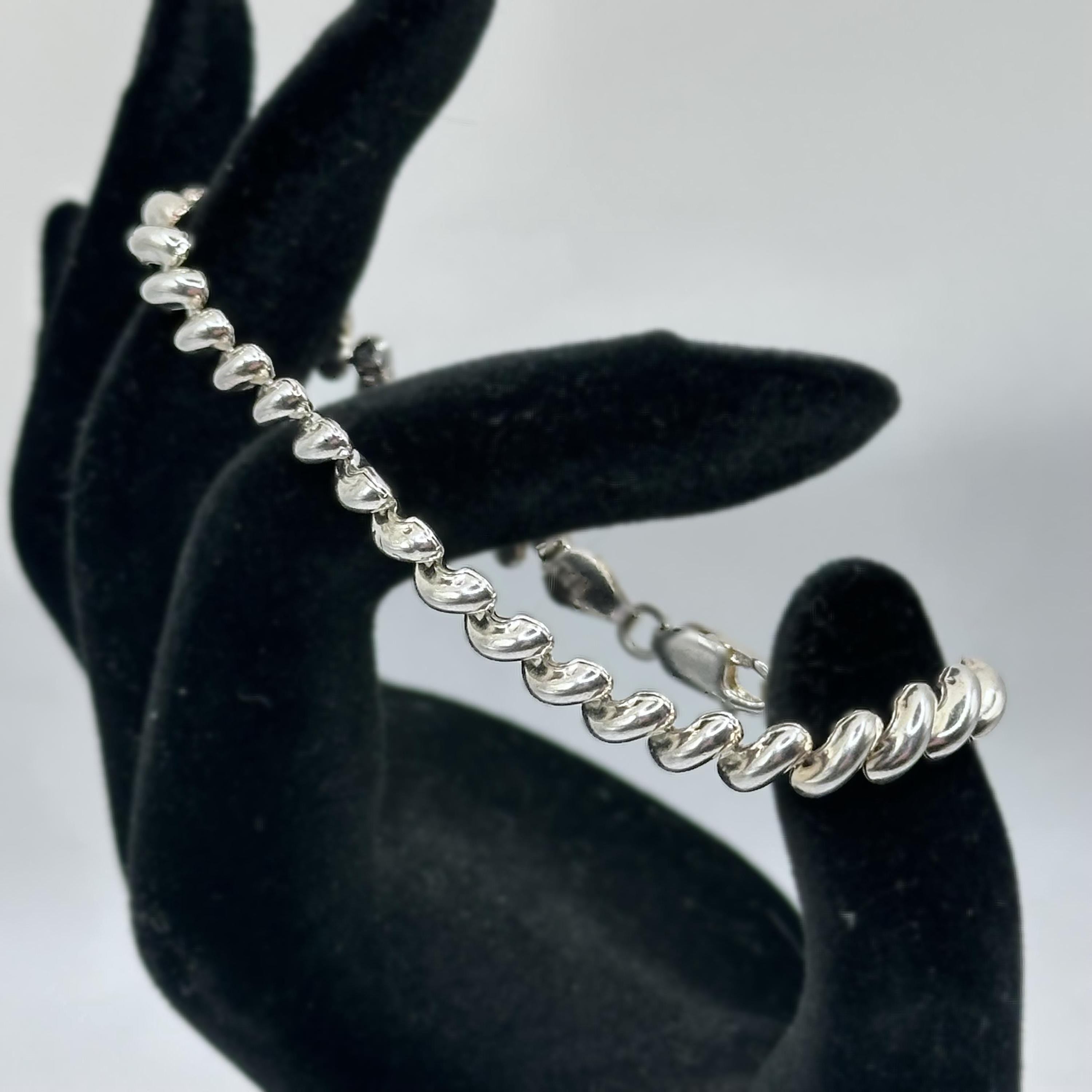 Sterling Silver Bracelet - ITALY 7 inches