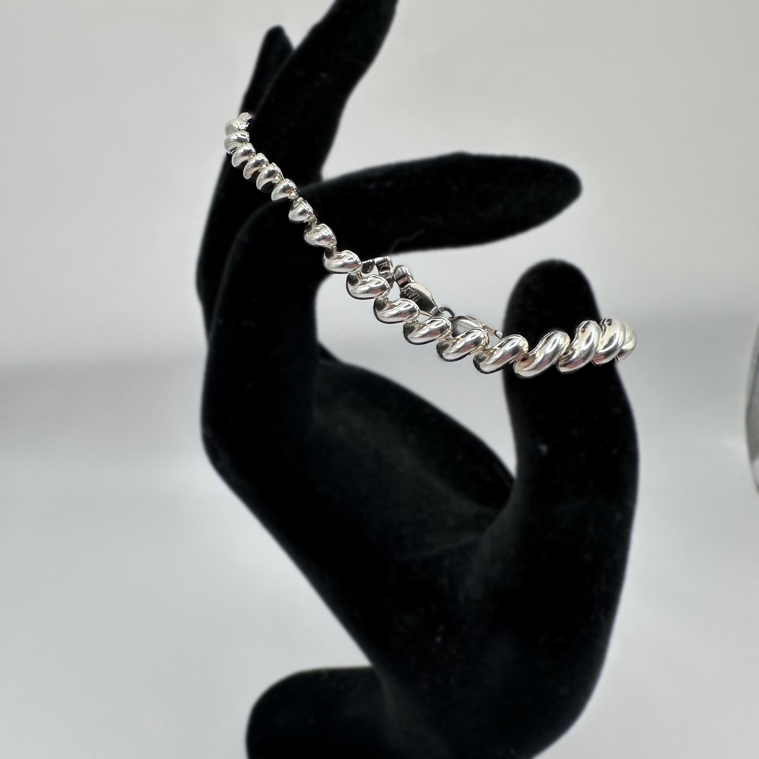 Sterling Silver Bracelet - ITALY 7 inches