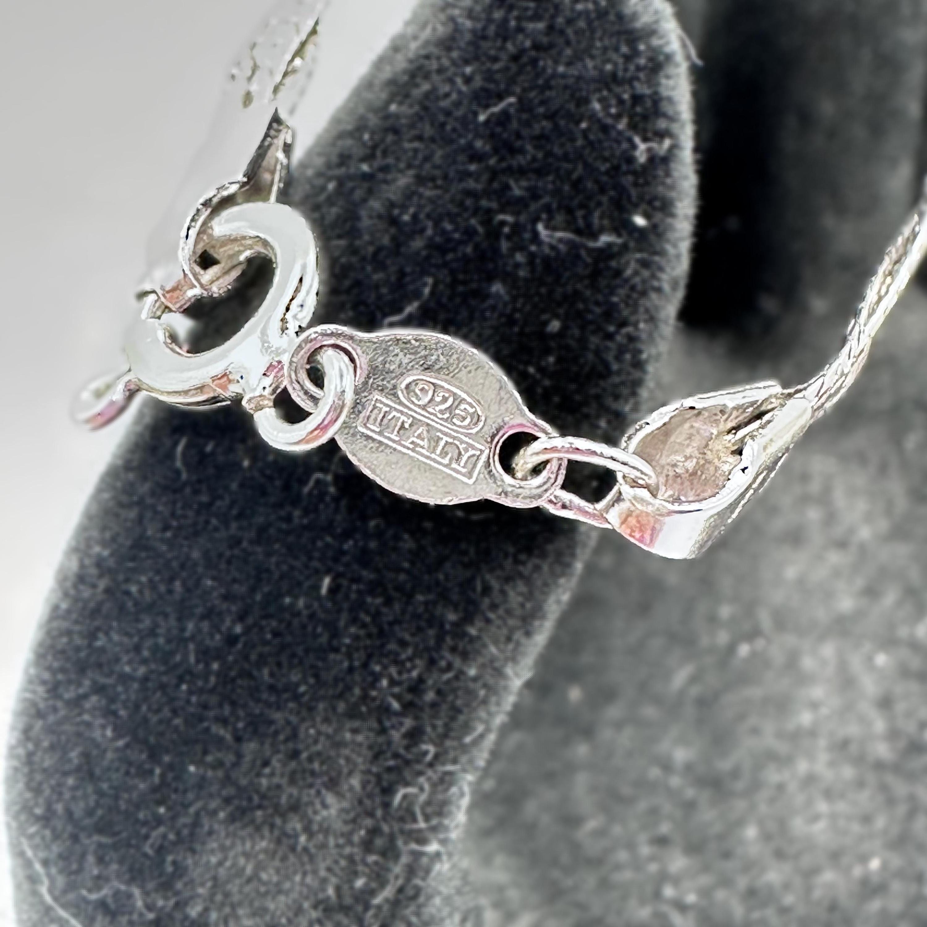 Sterling Silver Braided Bracelet 925 Italy 7 inches