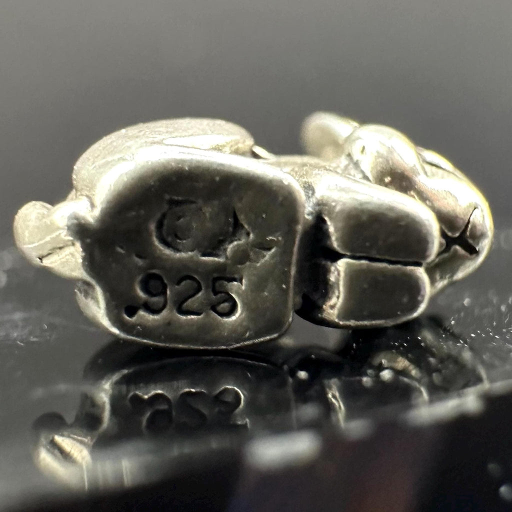 Sterling Silver Bunny Rabbit Charm for Charm Bracelet Without Loop