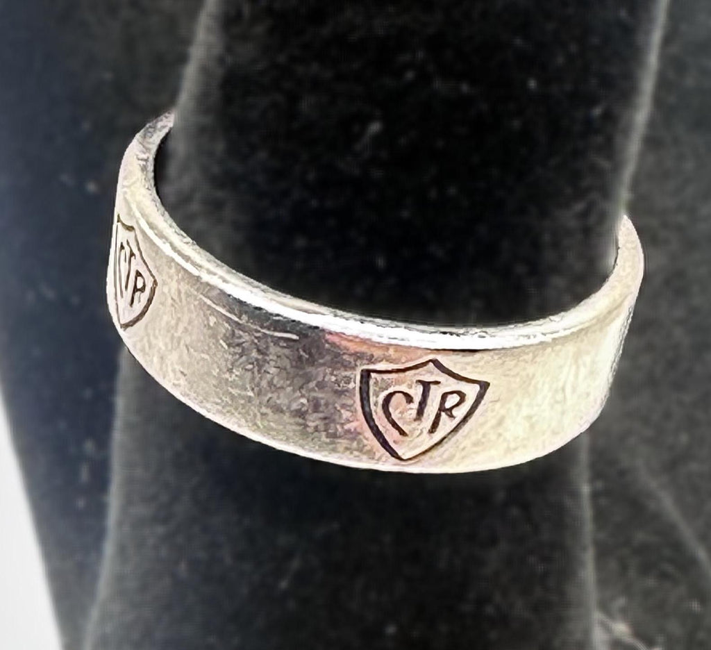 Sterling Silver CTR Ring Size 5.5
