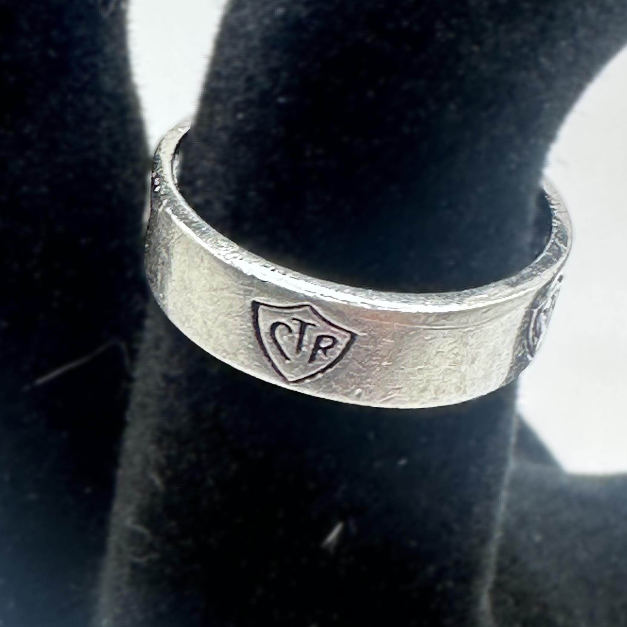 Sterling Silver CTR Ring Size 5.5