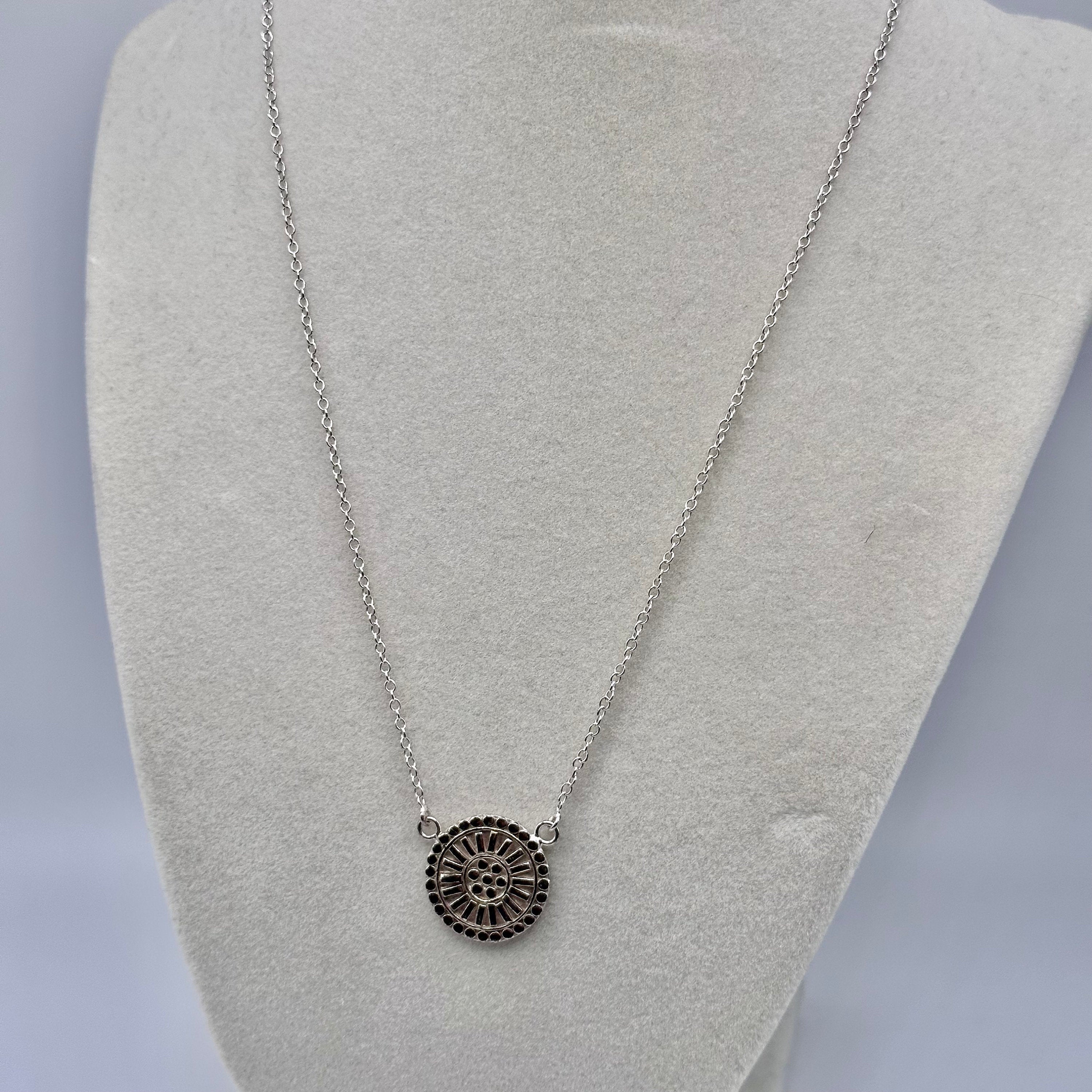 Sterling Silver Medallion Necklace