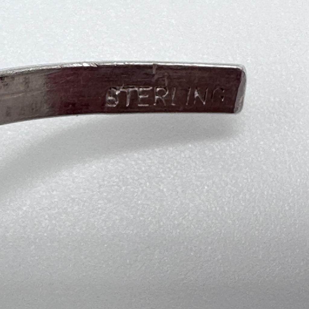 Sterling Silver Navajo Native American Oyster Copper Turquoise Cuff Bracelet