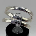 Sterling Silver Ring with Weave Design Size 7.75