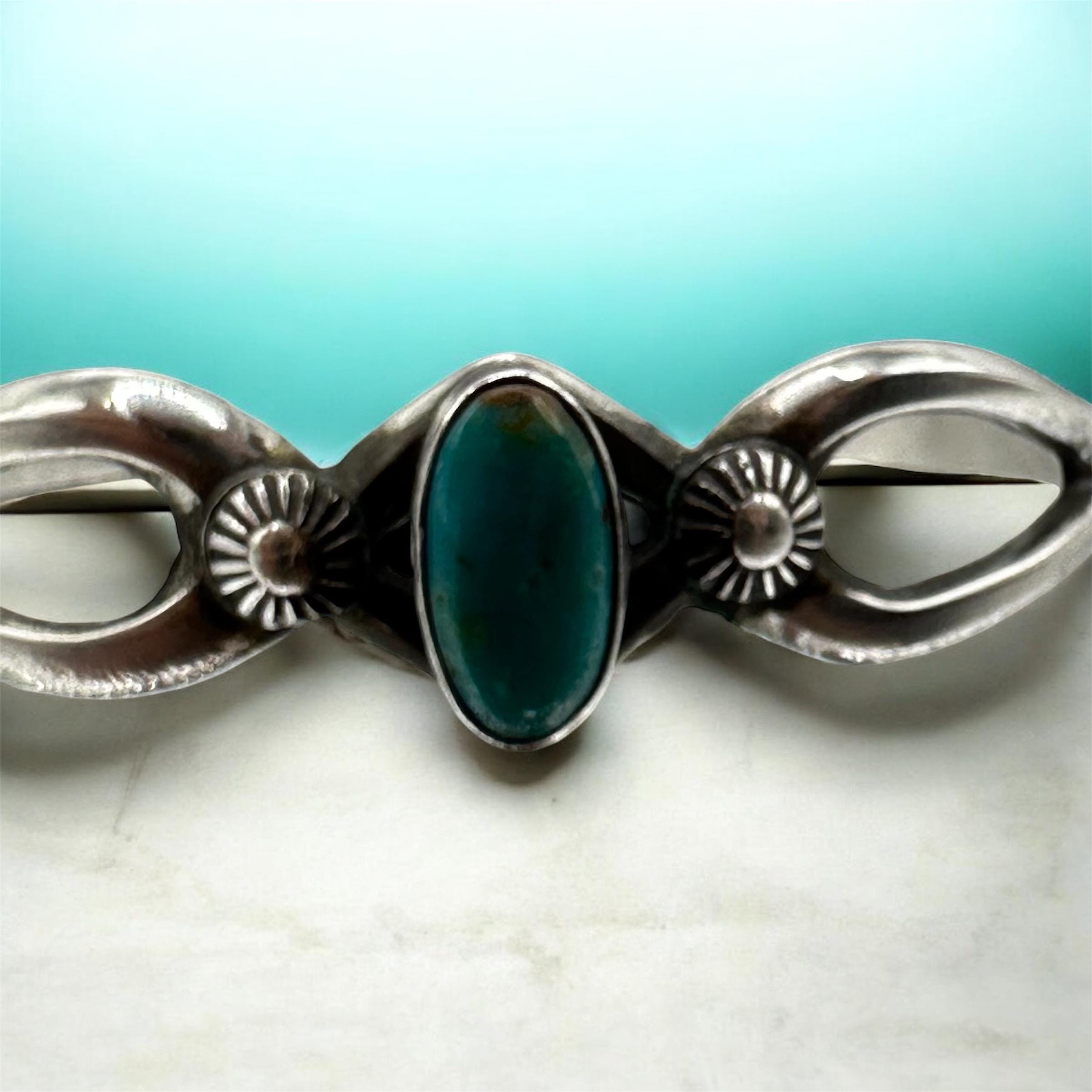 Sterling Silver Southwest Style Cuff Bracelet 6.24 Inches