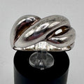 Sterling Silver Twisted Knot Dome Ring Size 7.25