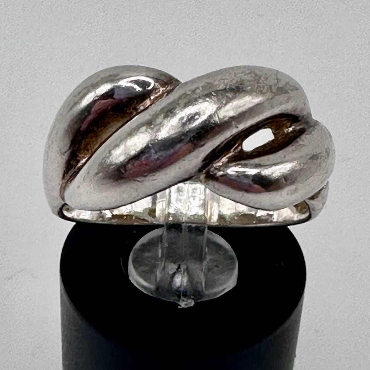 Sterling Silver Twisted Knot Dome Ring Size 7.25