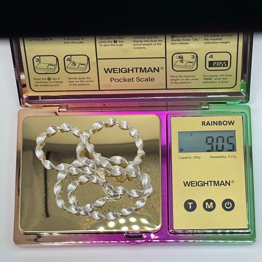 Sterling Silver Twisted Necklace ITALY