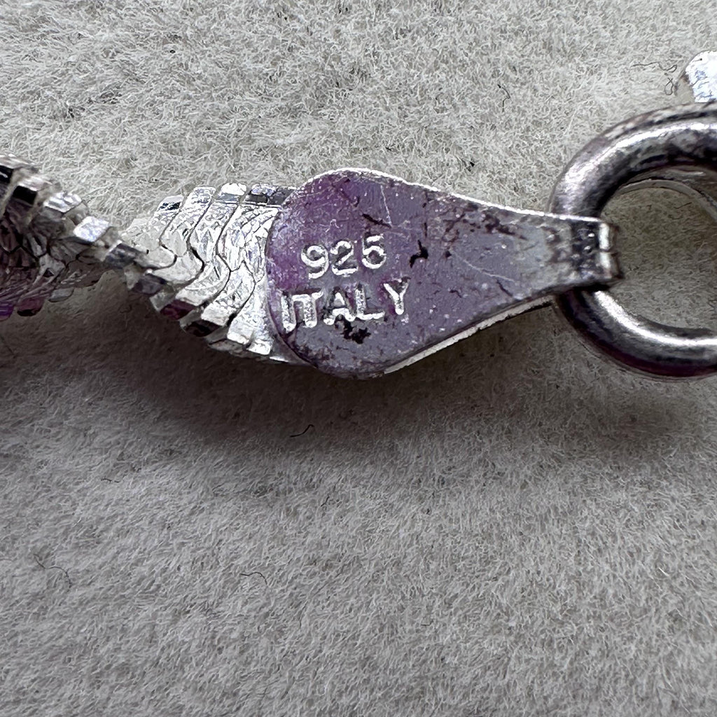 Sterling Silver Twisted Necklace ITALY