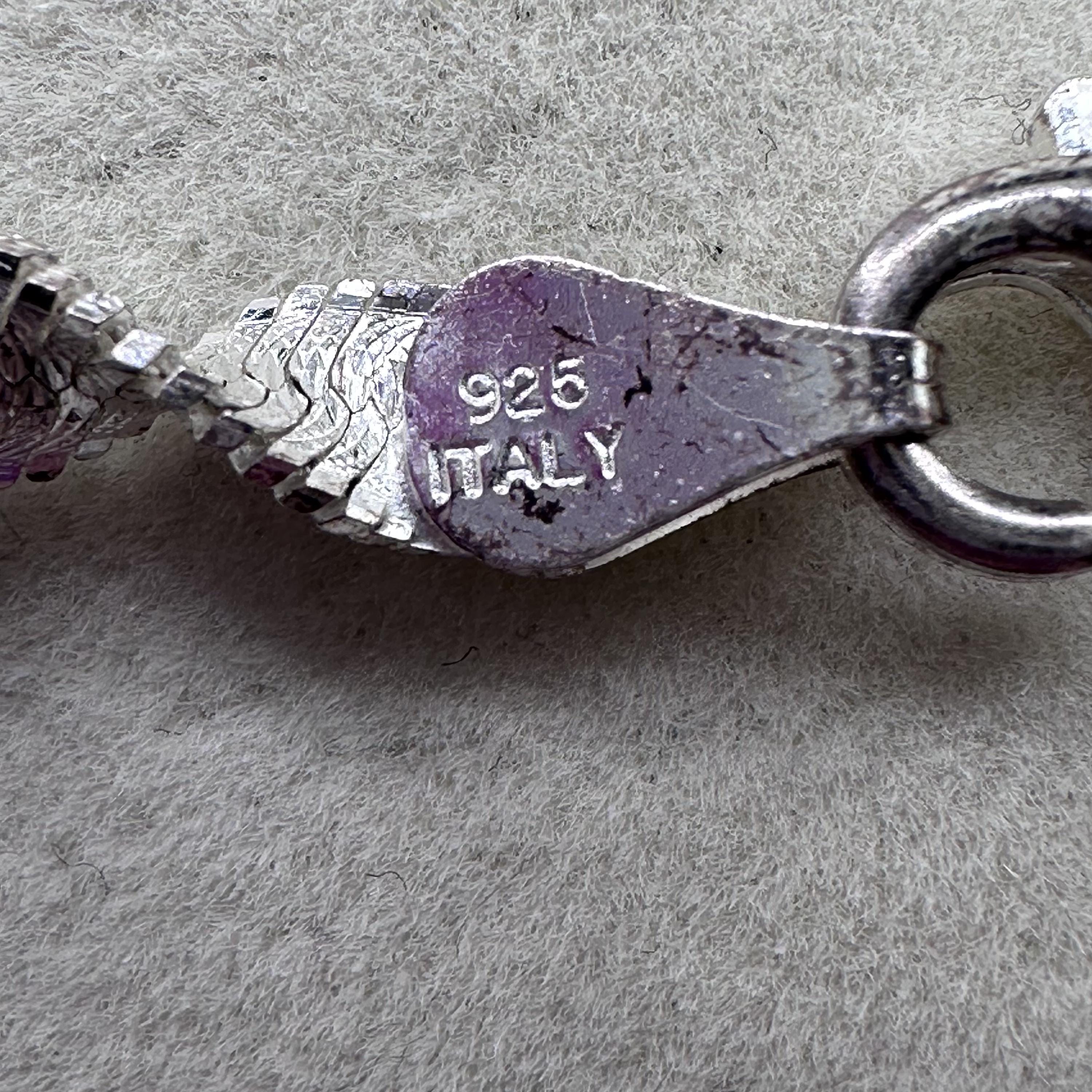 Sterling Silver Twisted Necklace ITALY