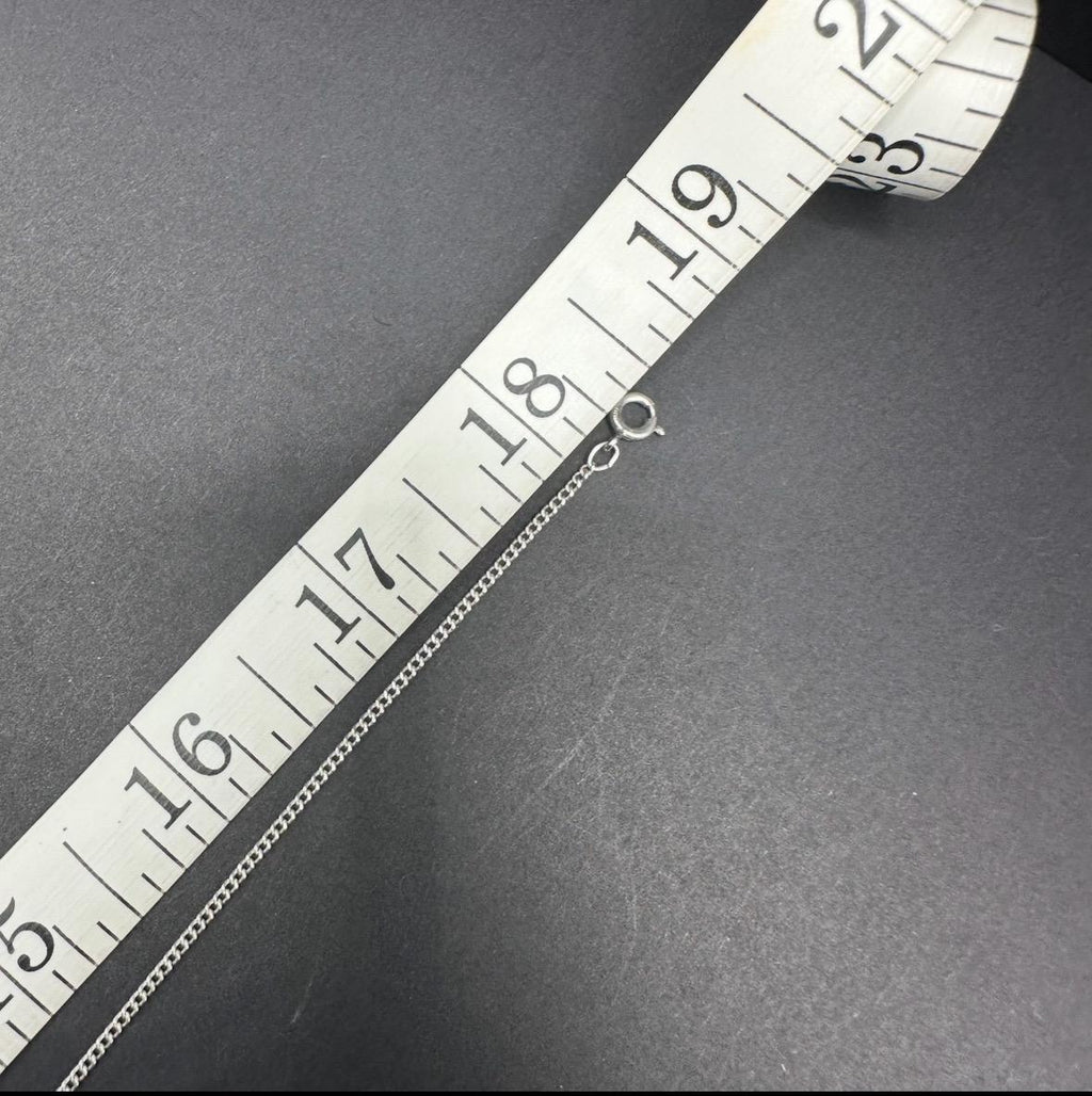 Sterling Silver Vintage Mystic Topaz Diamond Accent Necklace 18.5 Inches