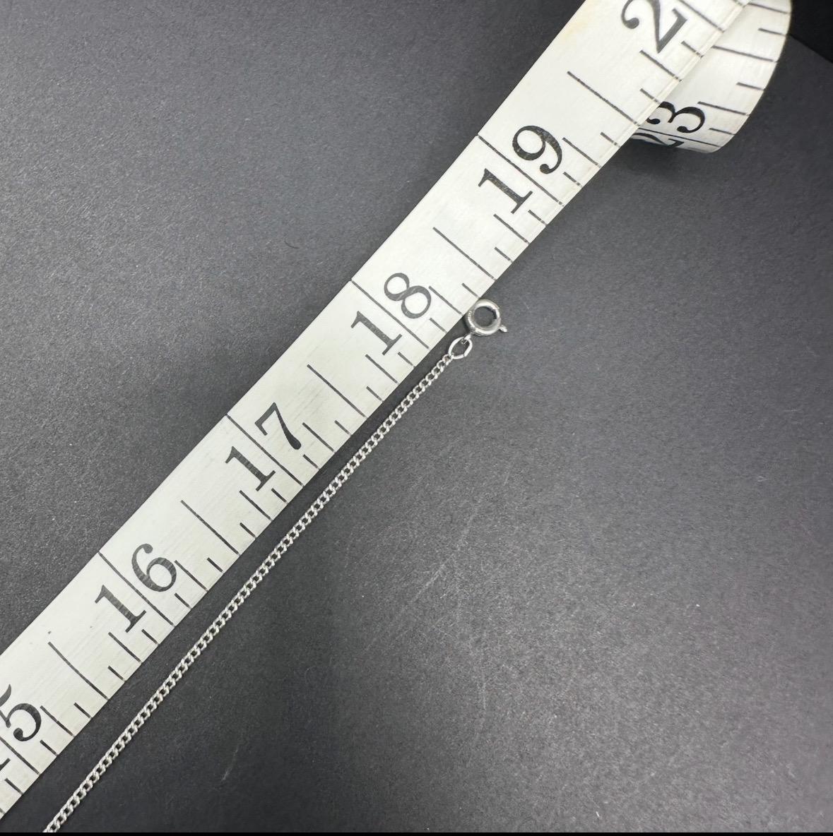 Sterling Silver Vintage Mystic Topaz Diamond Accent Necklace 18.5 Inches