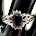 Sterling Silver and Blue Sapphire Vintage Ring Size 8