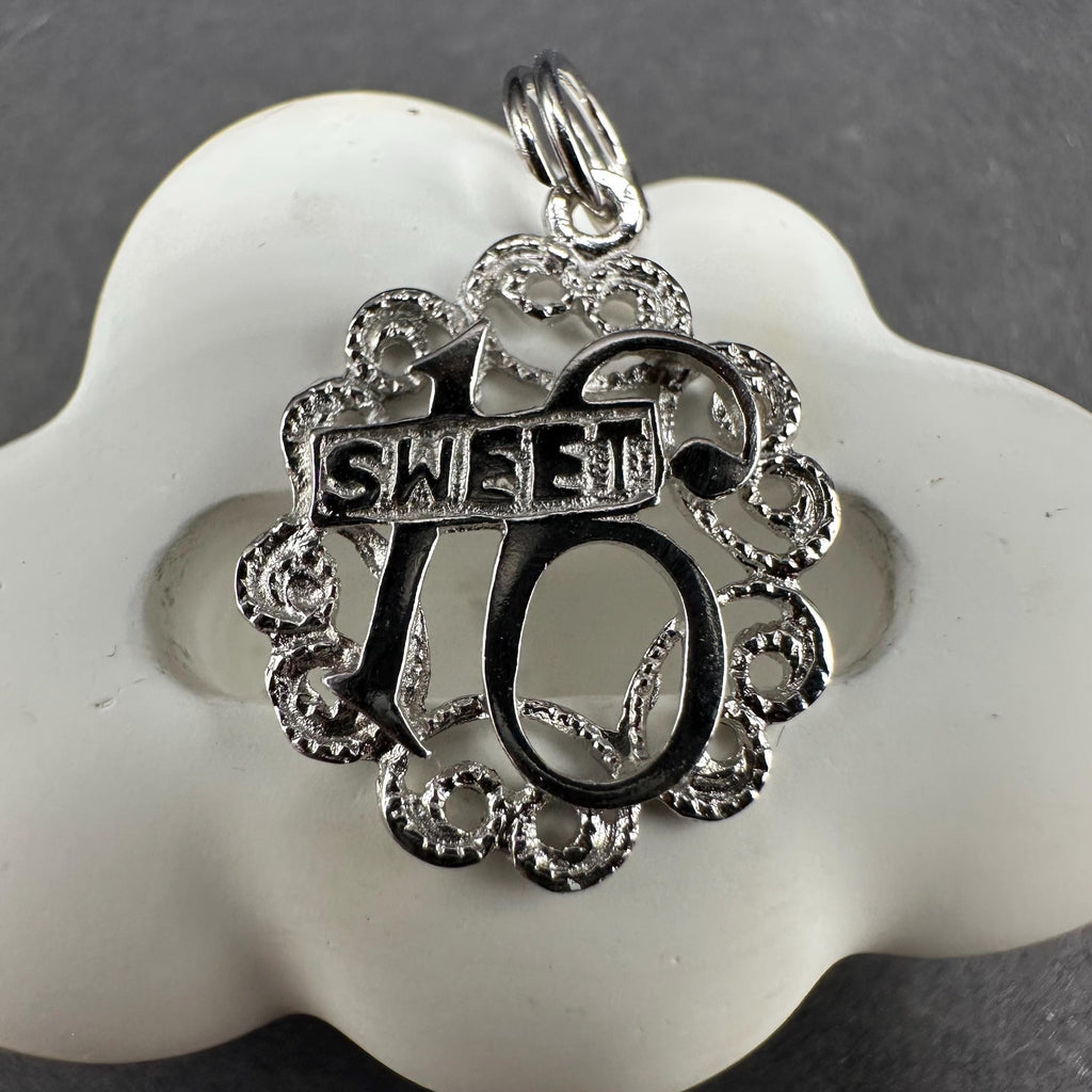 Sweet 16 Sterling Silver 925 Necklace Pendant