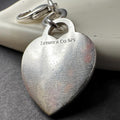 Tiffany and Co Heart Charm Keychain 925 Silver