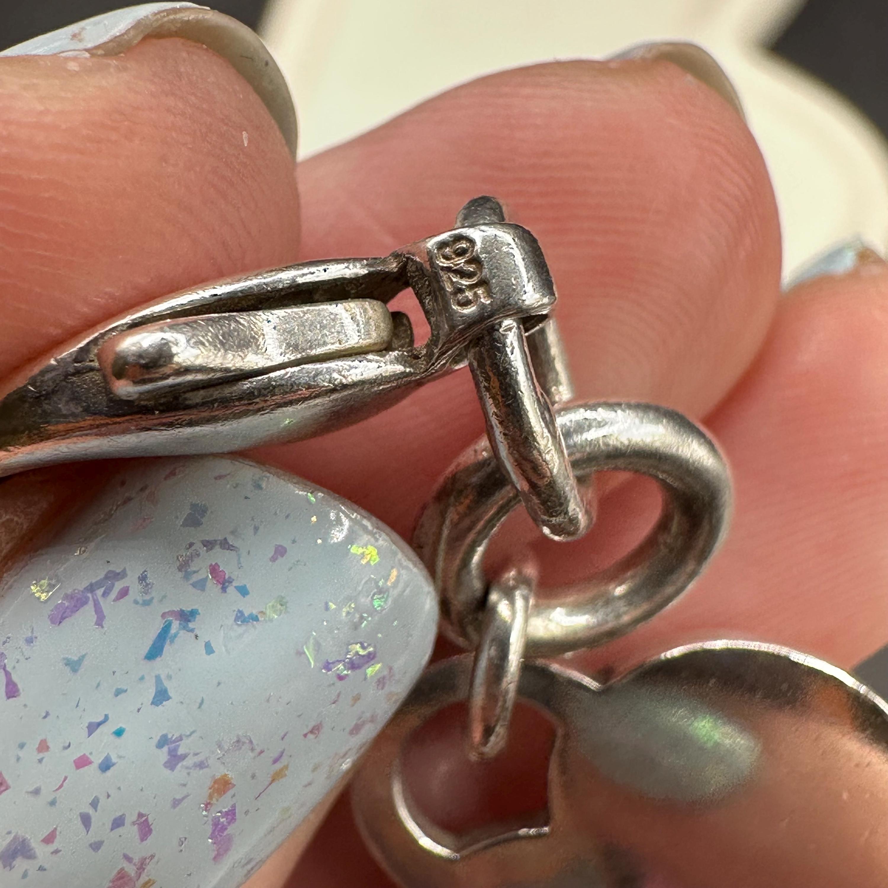 Tiffany and Co Heart Charm Keychain 925 Silver