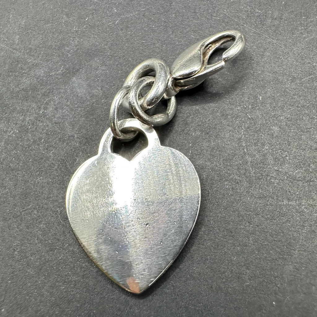 Tiffany and Co Heart Charm Keychain 925 Silver