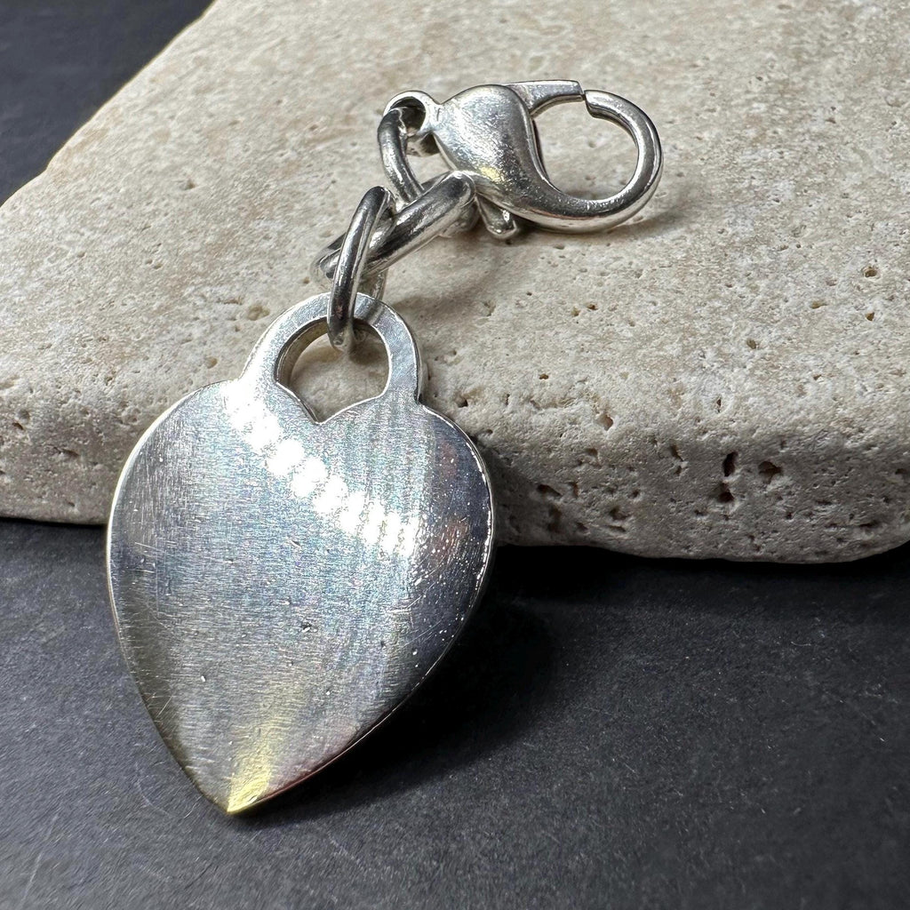 Tiffany and Co Heart Charm Keychain 925 Silver