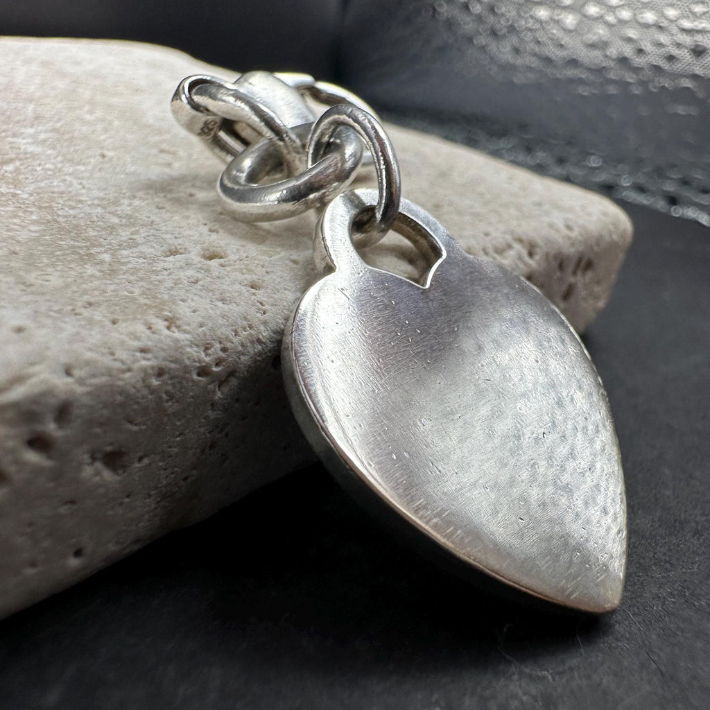 Tiffany and Co Heart Charm Keychain 925 Silver