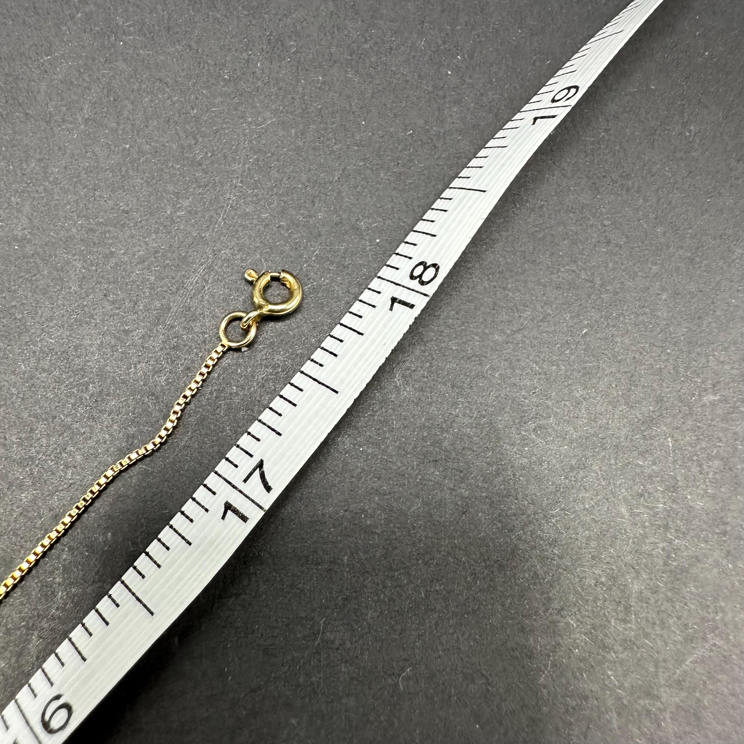 Vermeil Gold Heart Pendant Necklace, Blue Sapphire & Diamond, Sterling Silver 18"