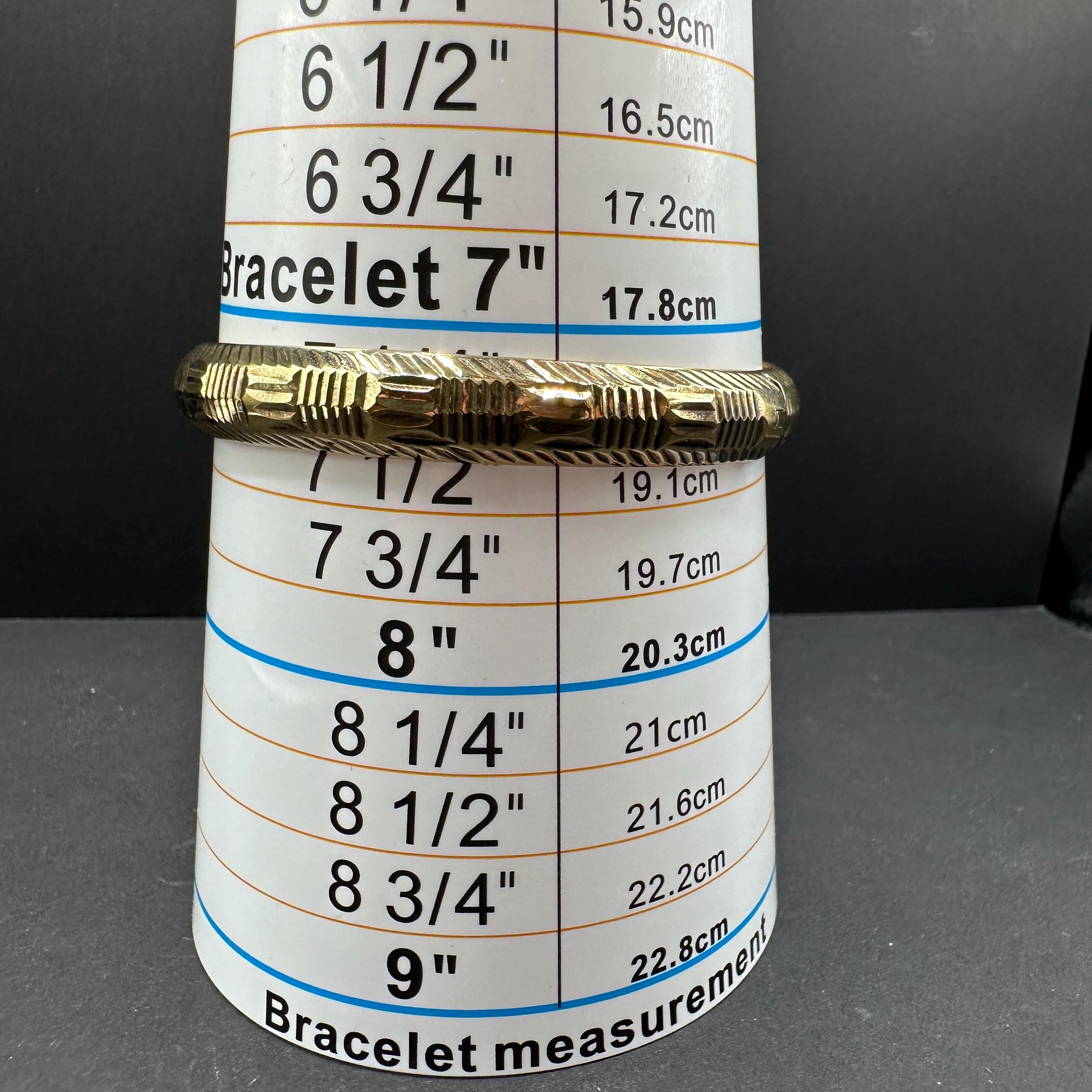 Vermeil Gold Over Sterling Silver Bangle Bracelet