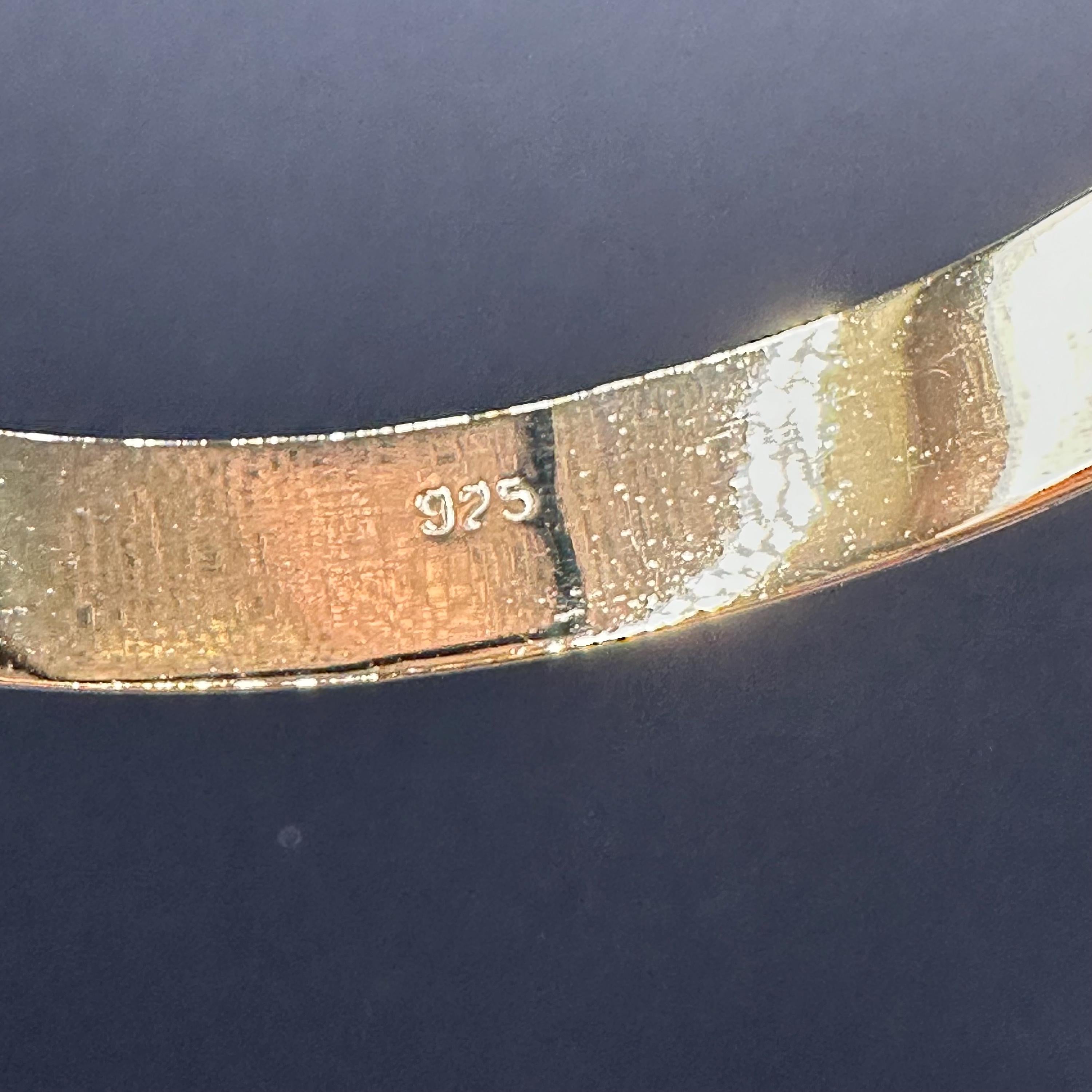 Vermeil Gold Over Sterling Silver Bangle Bracelet