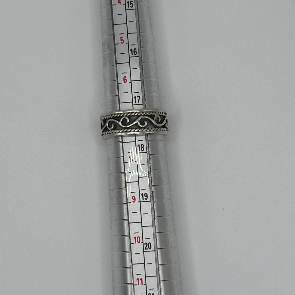 Vintage 925 Sterling Silver Bali Scroll Ring Size  7