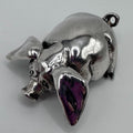 Vintage Buccellati Sterling Silver Pig Figurine 41.12 grams