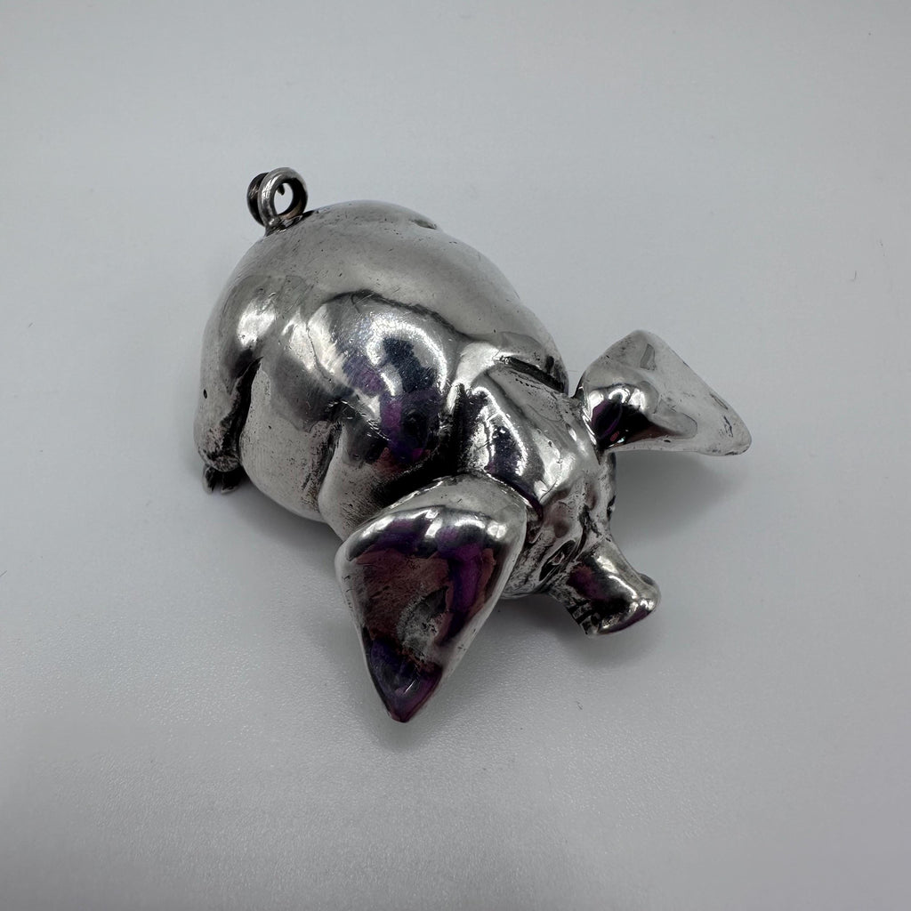 Vintage Buccellati Sterling Silver Pig Figurine 41.12 grams