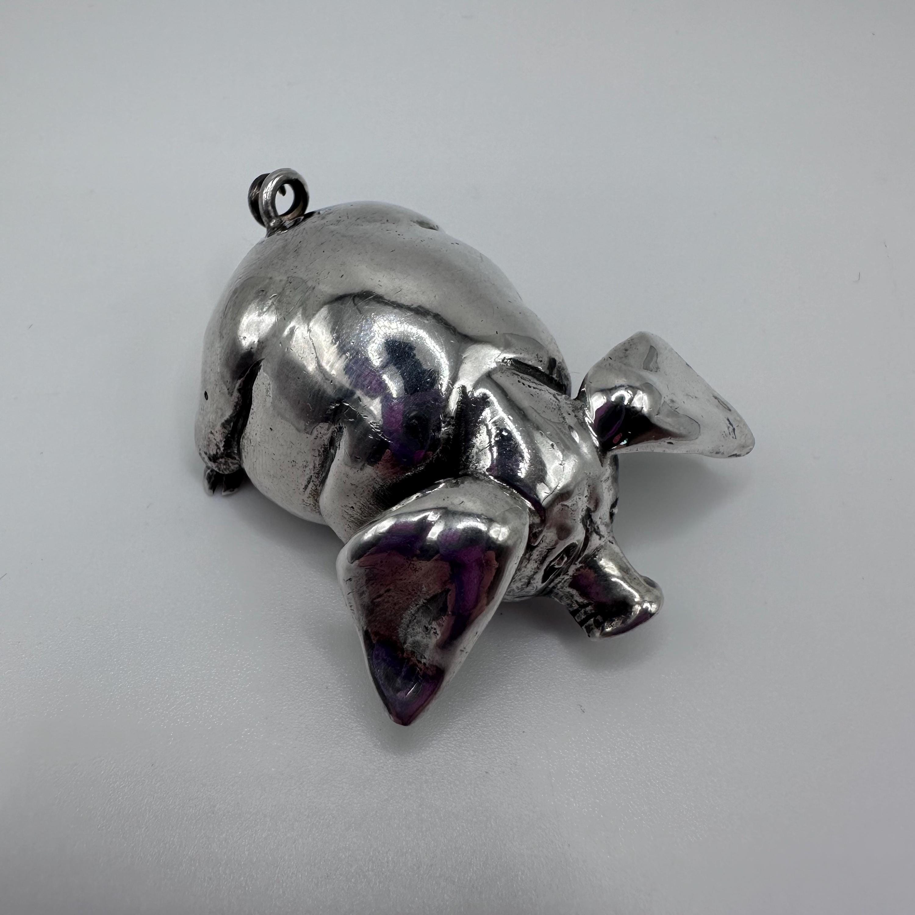 Vintage Buccellati Sterling Silver Pig Figurine 41.12 grams