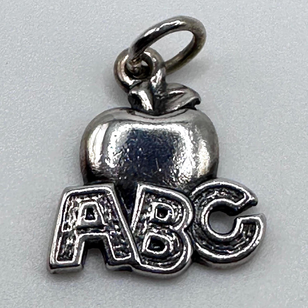 Vintage James Avery ABC Apple Charm 925 Sterling Silver