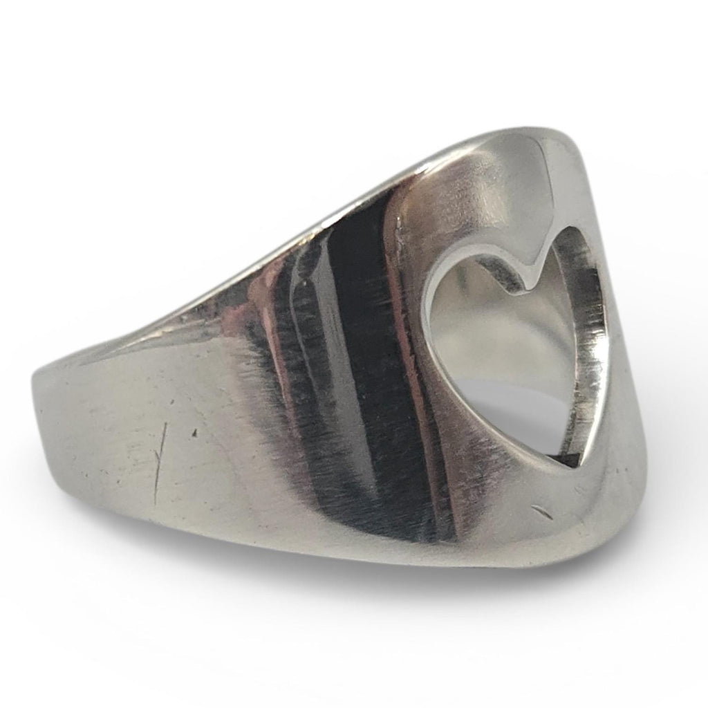 Vintage James Avery Open Heart Ring Sterling Silver RETIRED Size 5.5
