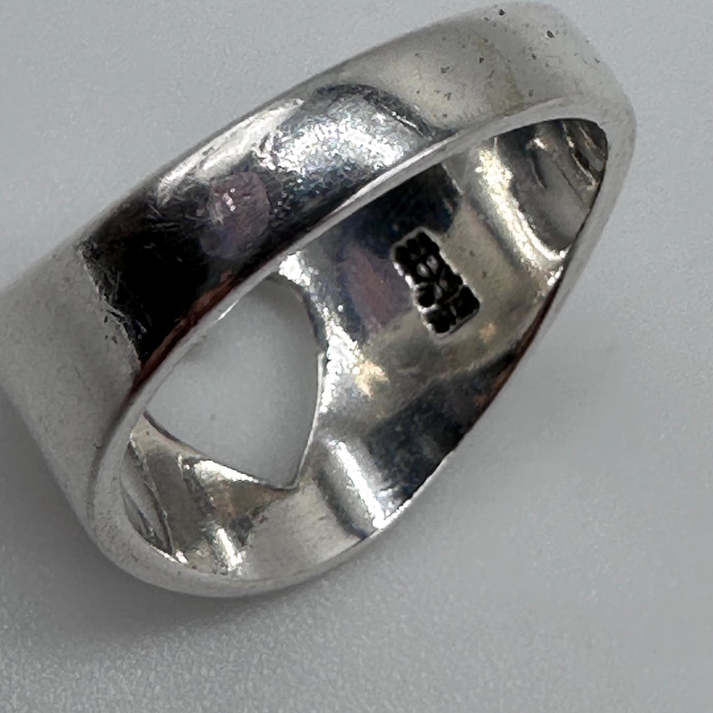 Vintage James Avery Open Heart Ring Sterling Silver RETIRED Size 5.5