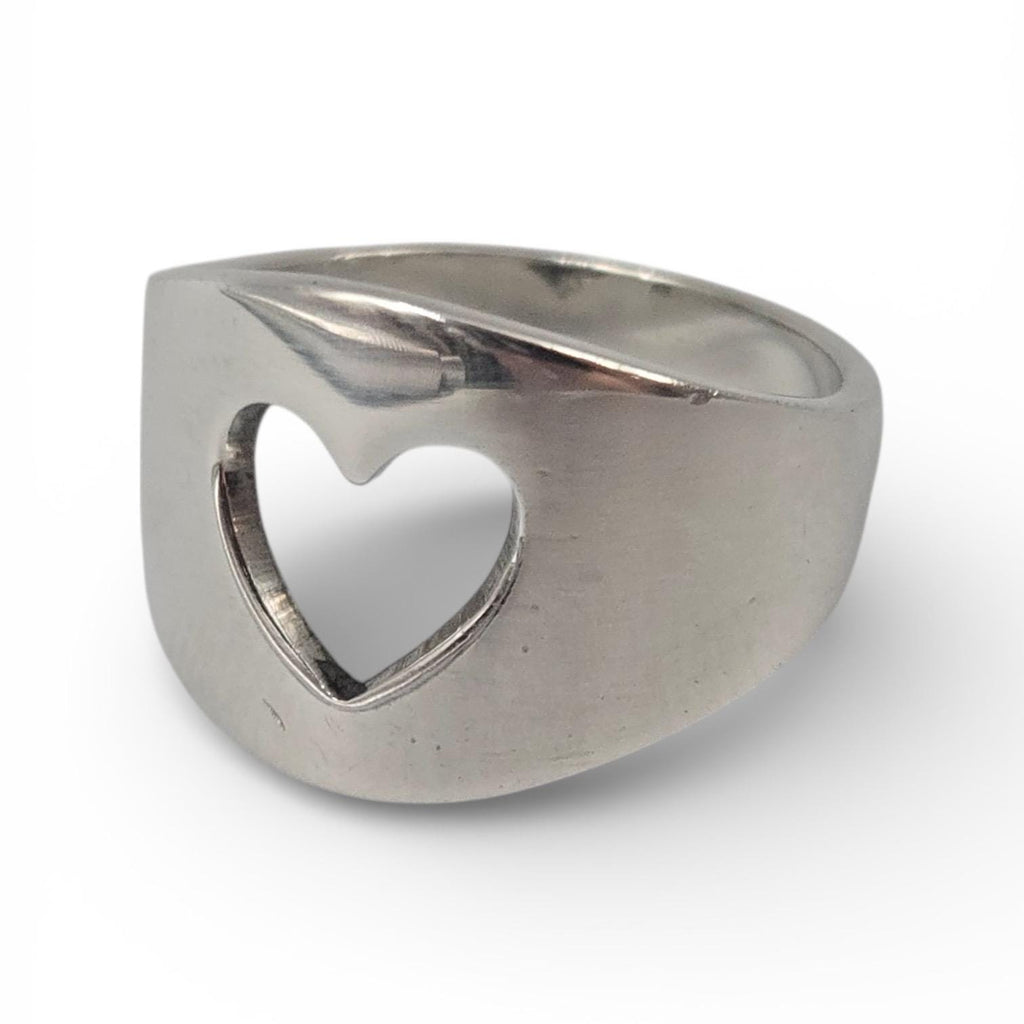 Vintage James Avery Open Heart Ring Sterling Silver RETIRED Size 5.5