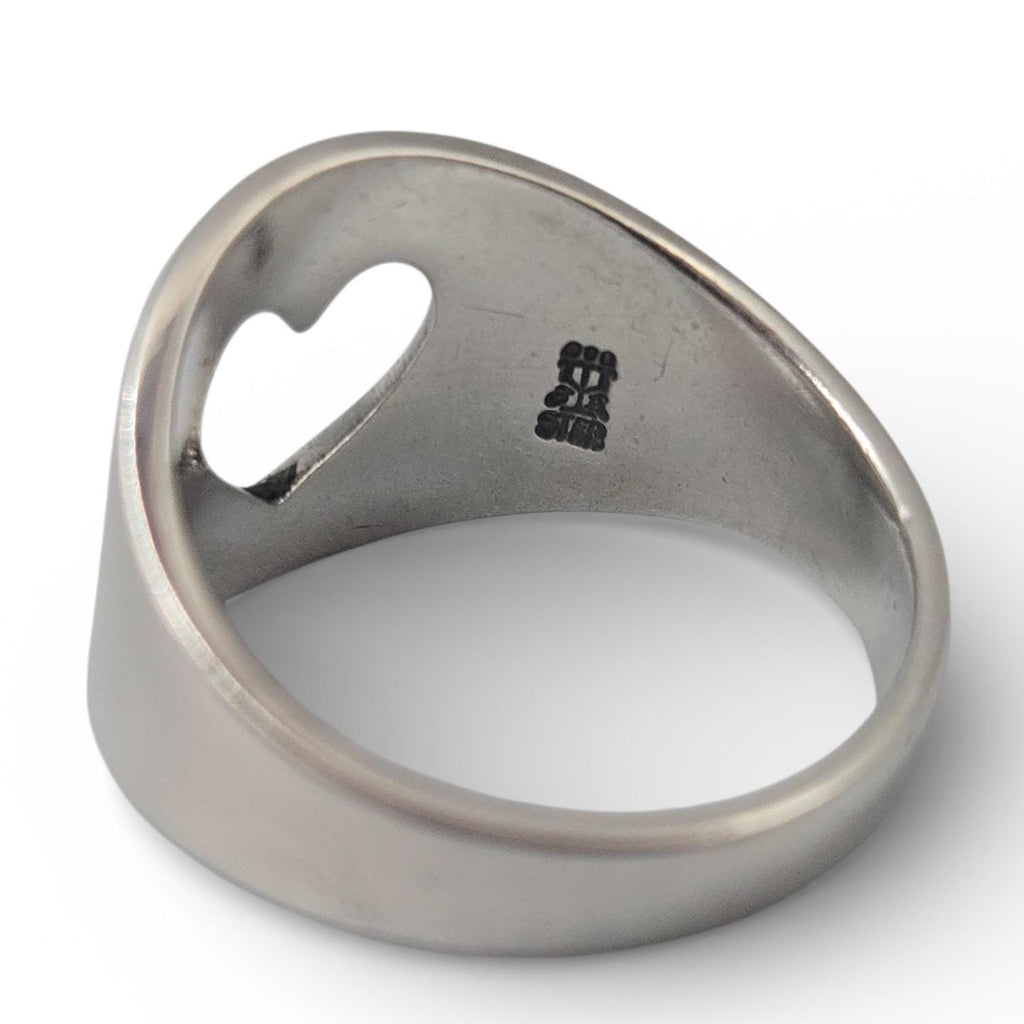 Vintage James Avery Open Heart Ring Sterling Silver RETIRED Size 5.5