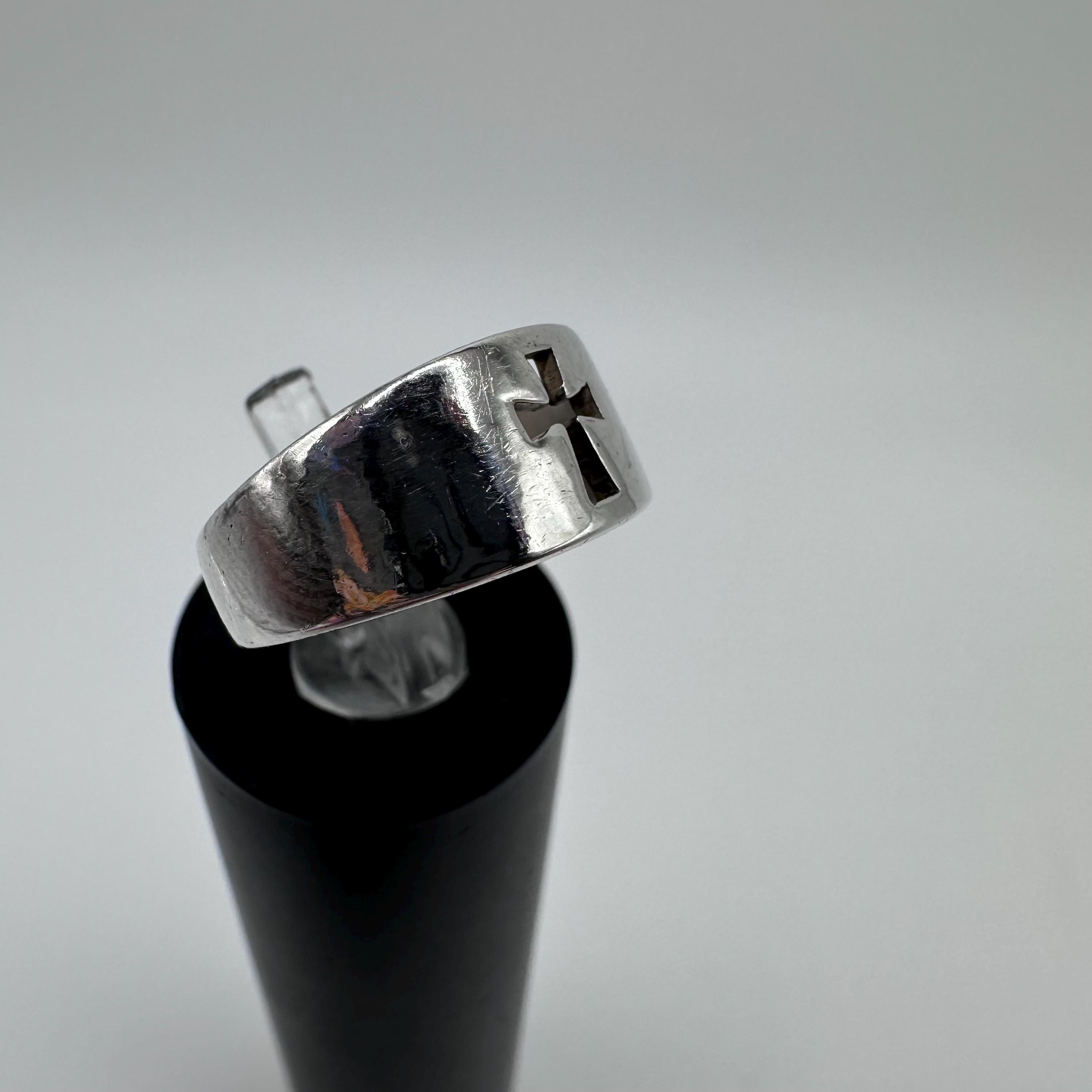 Vintage James Avery Sterling Silver Cross Ring Size 4.75
