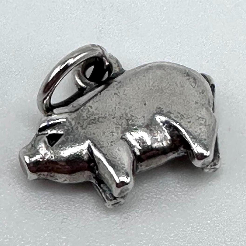 Vintage James Avery Sterling Silver Retired Pig Charm RARE