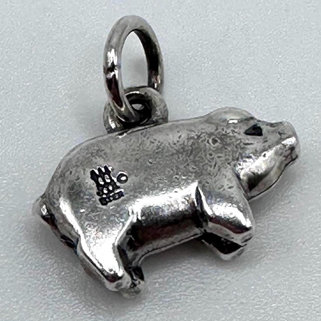 Vintage James Avery Sterling Silver Retired Pig Charm RARE