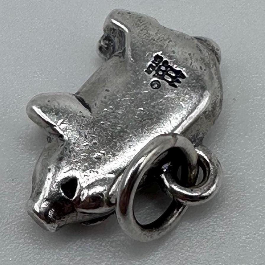 Vintage James Avery Sterling Silver Retired Pig Charm RARE