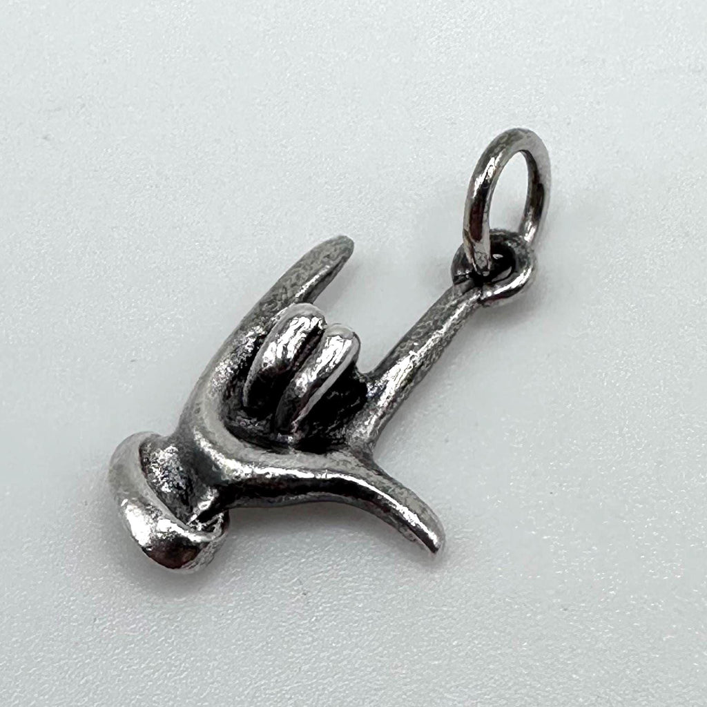Vintage James Avery Sterling Silver Sign Language Hand I Love You Retired Rare