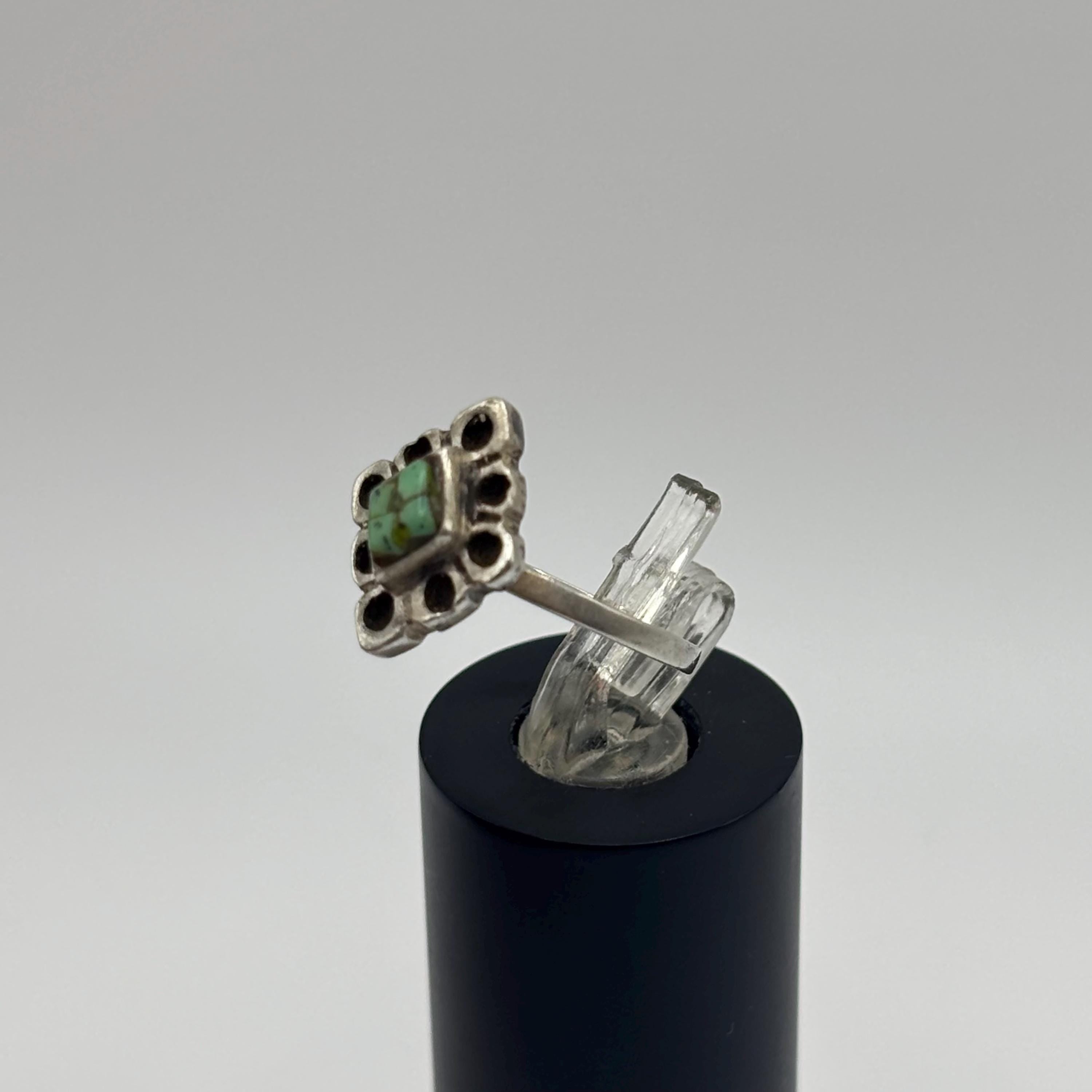 Vintage Sterling Silver and Turquoise Ring Size  4.25