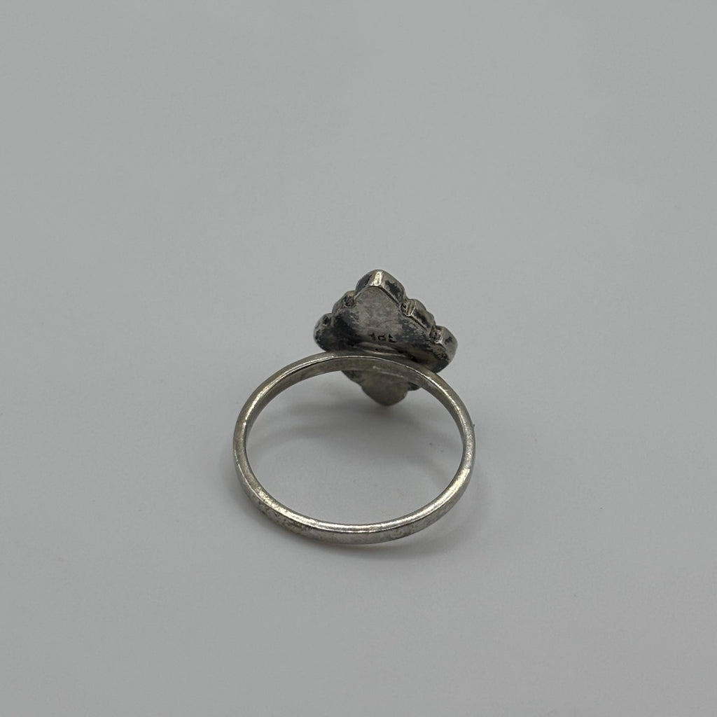 Vintage Sterling Silver and Turquoise Ring Size  4.25