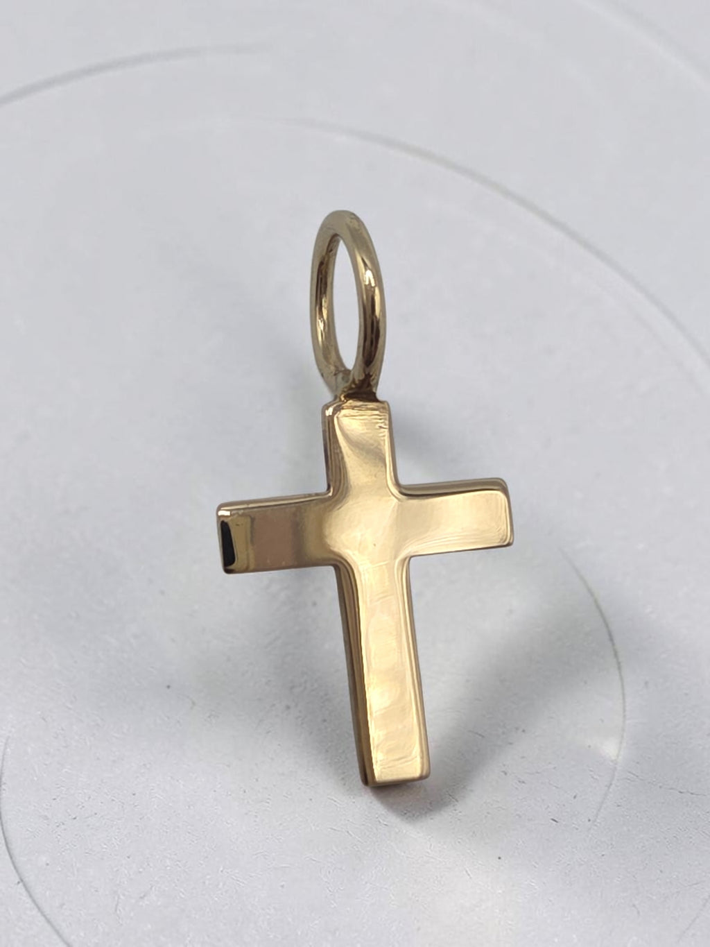 Vintage Van Dell Solid 14K Gold Religious Cross Faith Charm Pendant