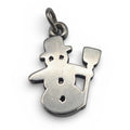 Retired James Avery 925 Sterling Silver Snowman Charm Pendant with Uncut Loop