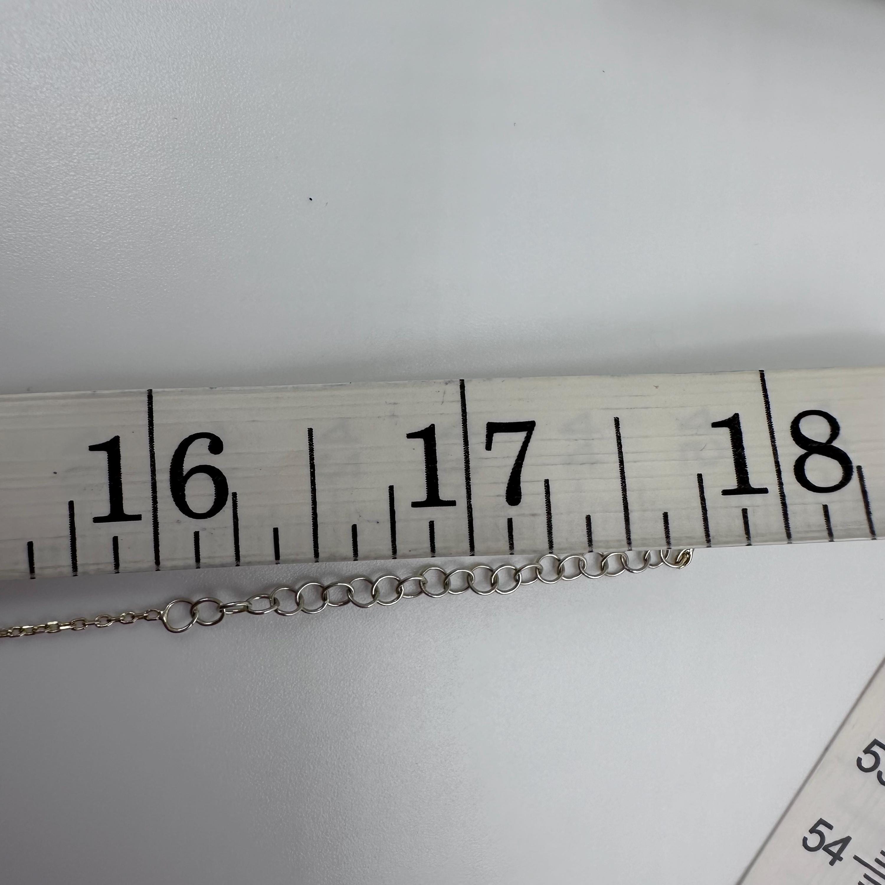 925 Sterling Silver Necklace with Gemstone & Turquoise Eye Pendant