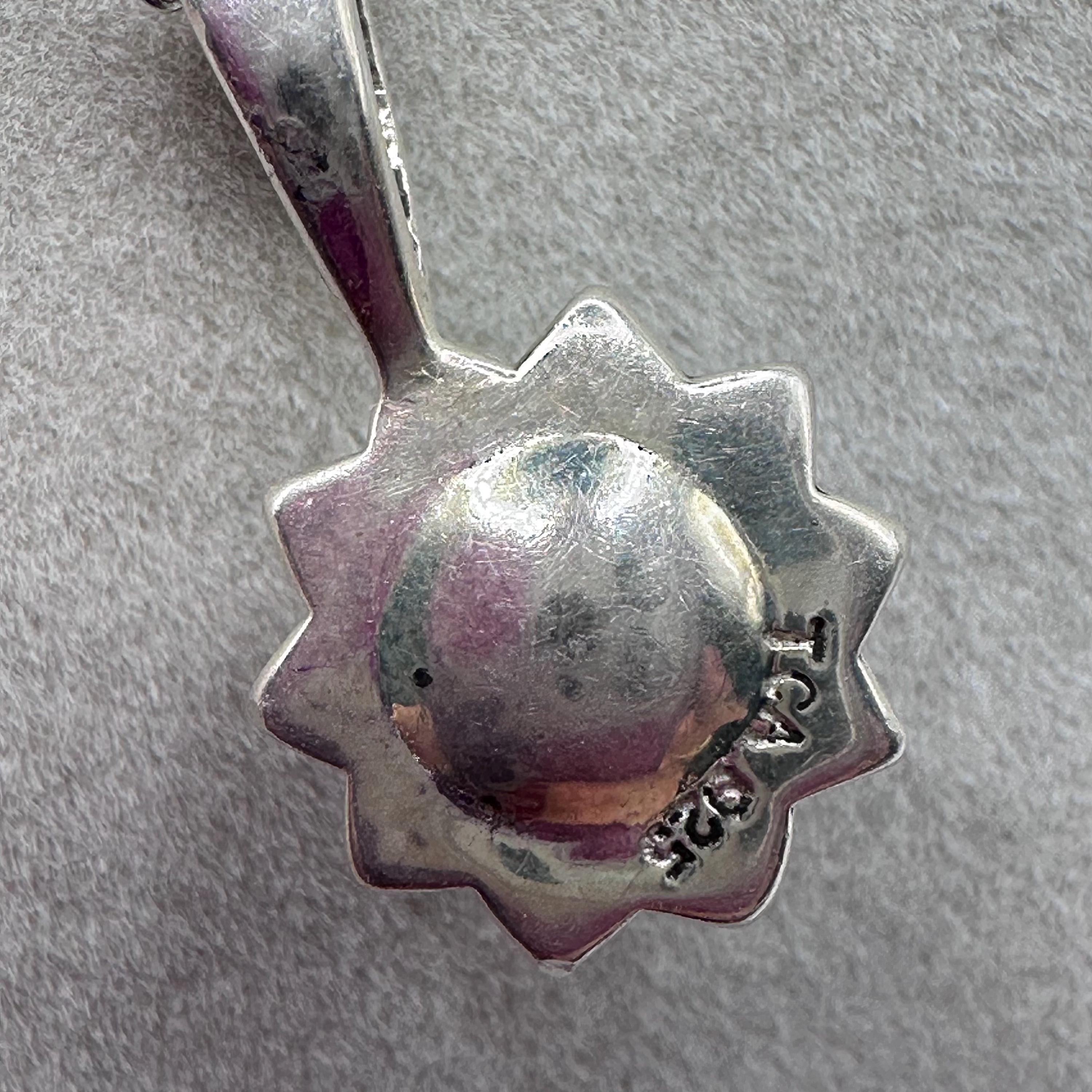 Vintage Marcasite and Pearl 925 Sterling Silver Necklace 18 inches