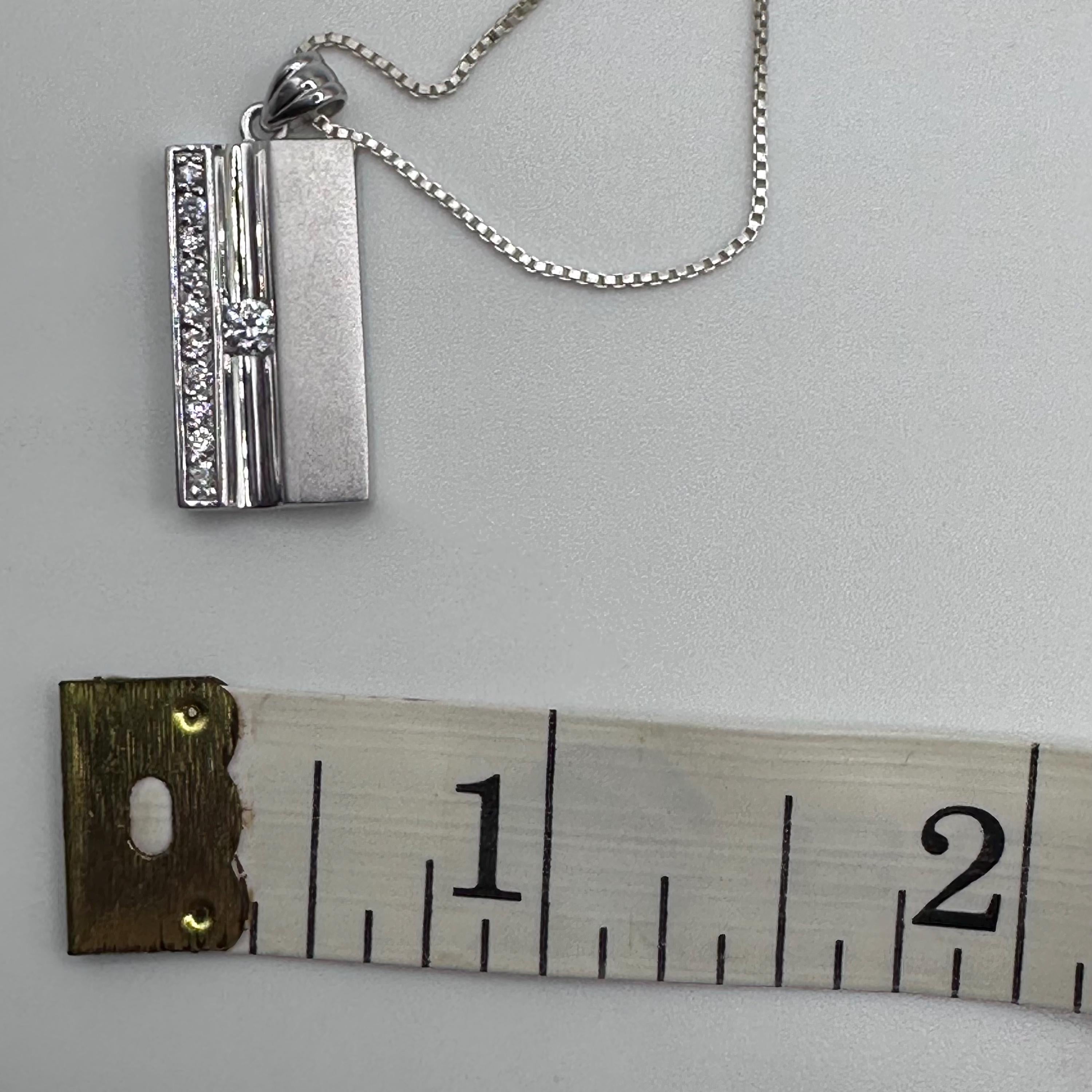 925 Sterling Silver Purse Pendant Necklace with CZ Accents - 18 inch